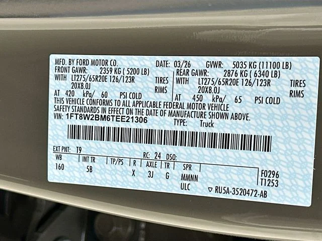 New 2026 Gray Ford Lariat image 21