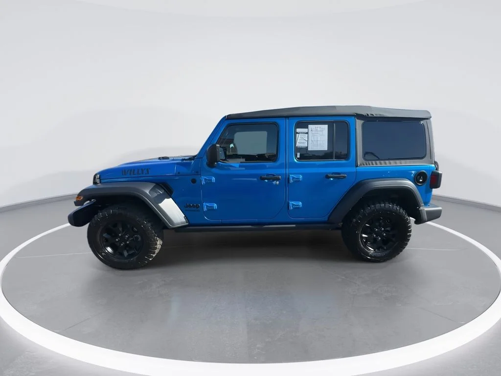 Used 2022 Blue Jeep Unlimited Willys image 5