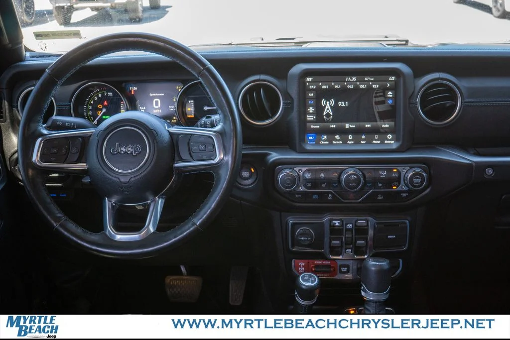 Used 2021 Granite Crystal Metallic Clearcoat Jeep Unlimited Rubicon 4xe image 15