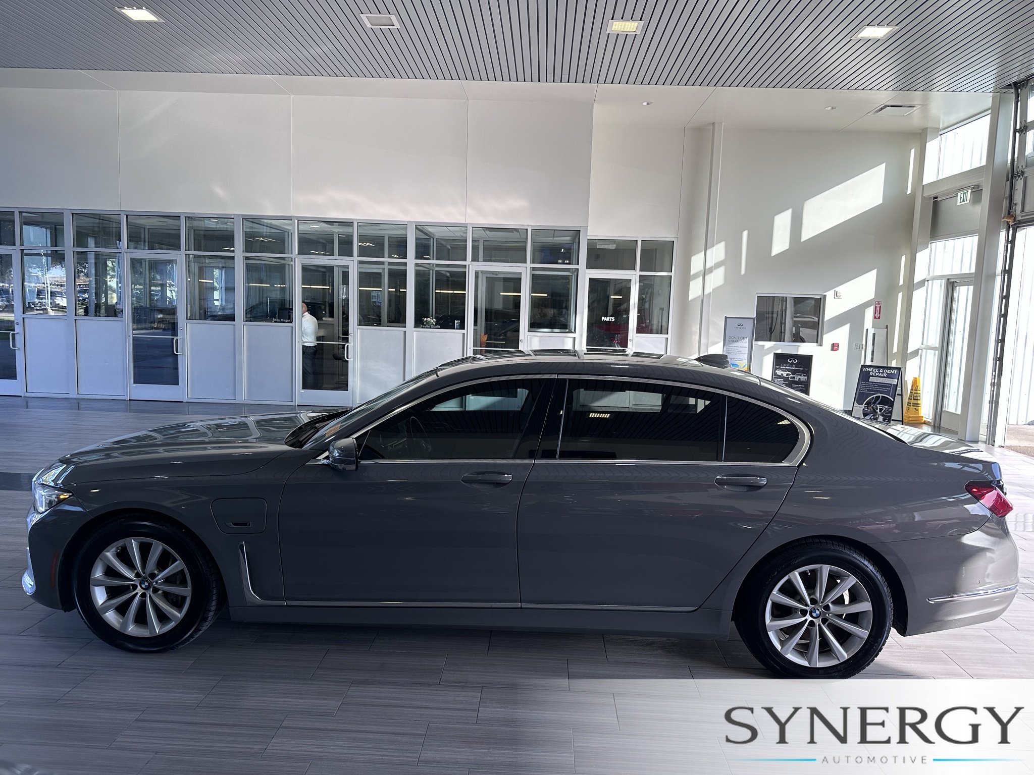 Used 2022 Bernina Grey Amber Effect Metallic BMW 745e xDrive image 11