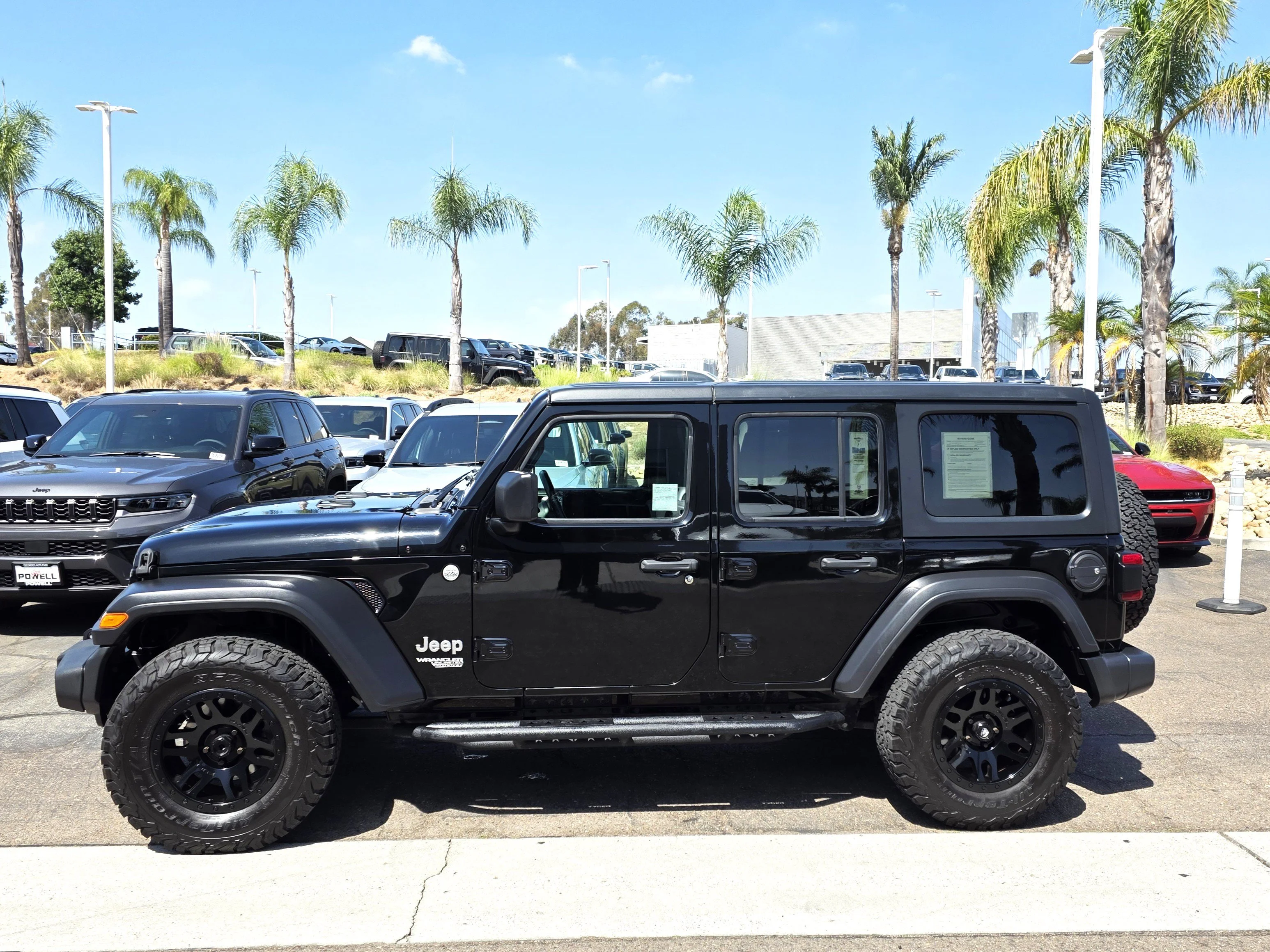 Used 2019 Black Clearcoat Jeep Unlimited Sport S image 2