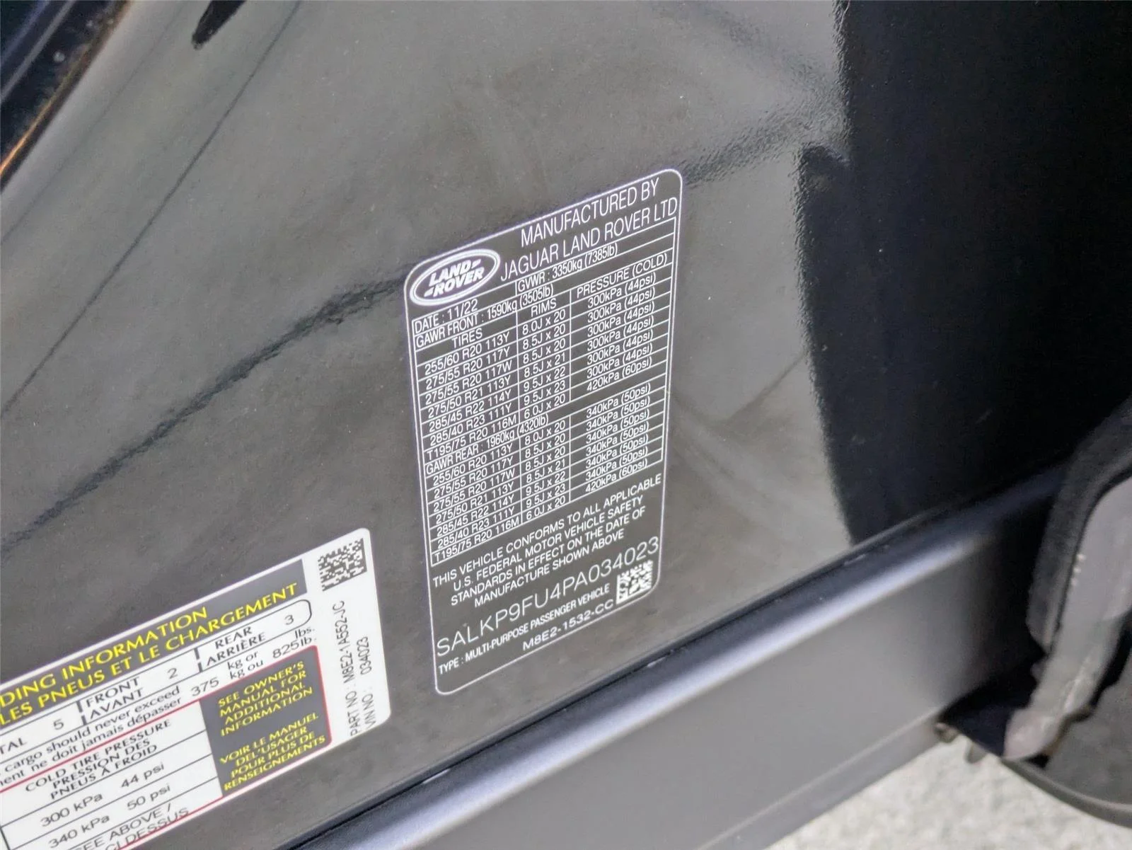 Certified Used 2023 Santorini Black Metallic Land Rover SE image 40