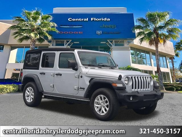 Certified Used 2023 Silver Jeep Sport S image 1