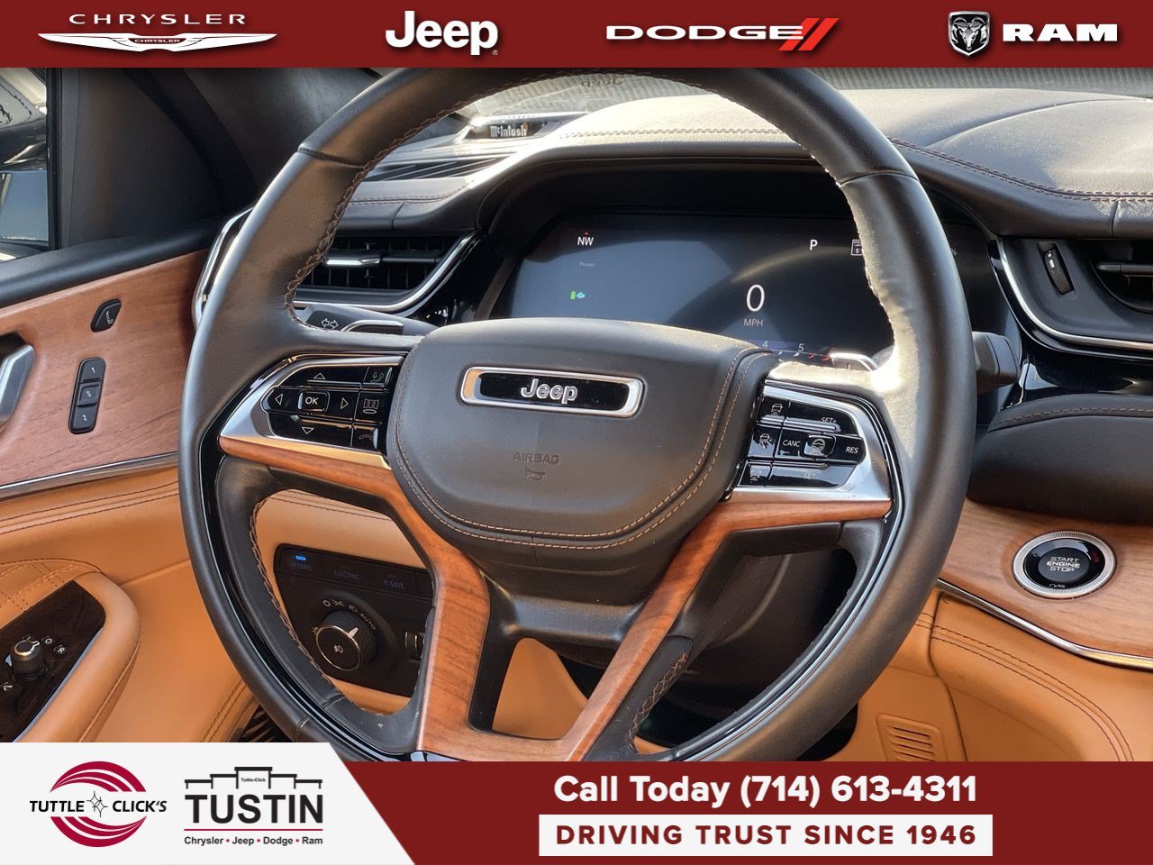 Used 2023 Bright White Clearcoat Jeep Summit Reserve image 15