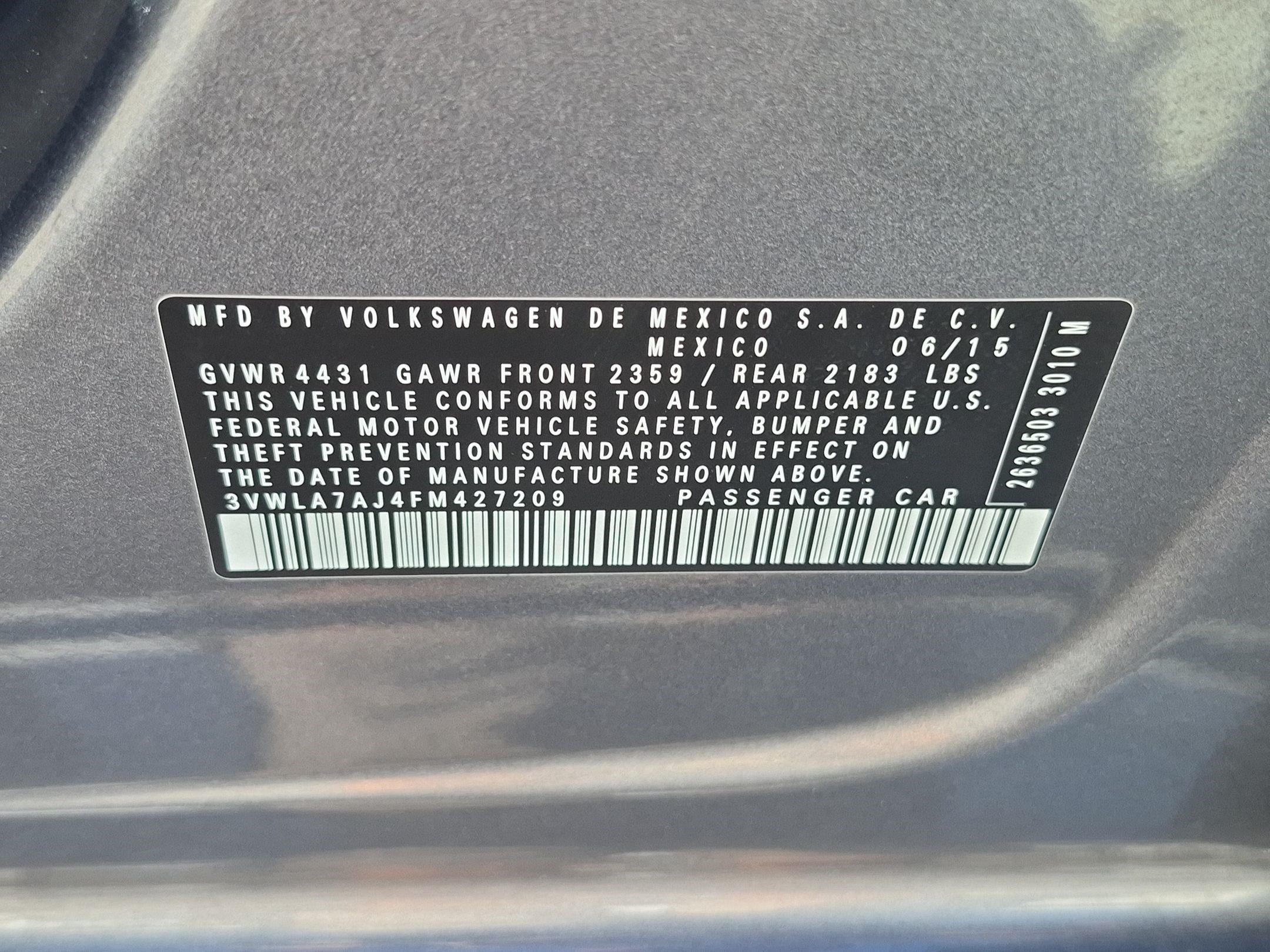 Used 2015 Platinum Gray Metallic Volkswagen 2.0L TDI SE w/Connectivity image 33