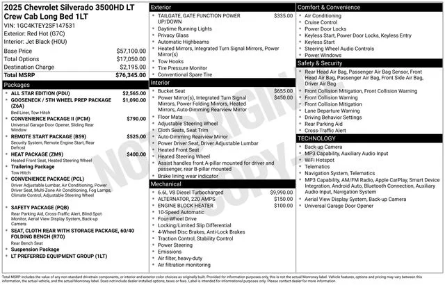 Used 2025 Red Chevrolet LT image 7