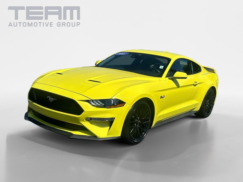 Used 2021 Yellow Ford GT Premium image 3