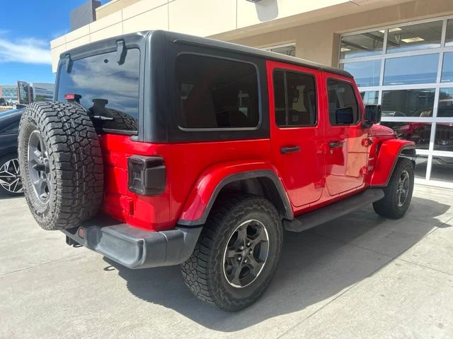 Used 2020 Red Jeep Unlimited Sahara image 3