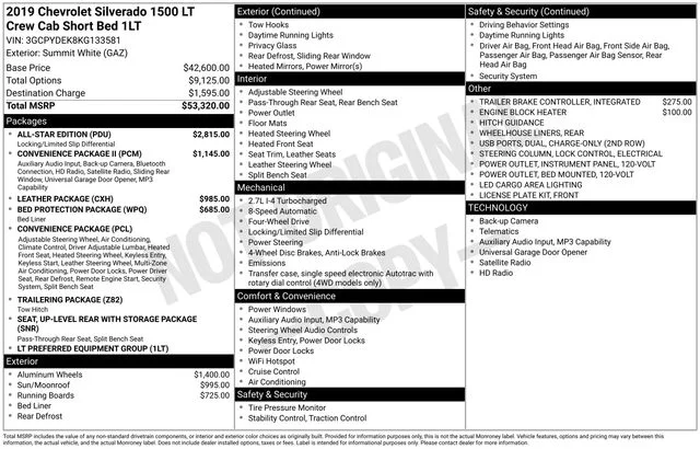 Used 2019 White Chevrolet LT image 6