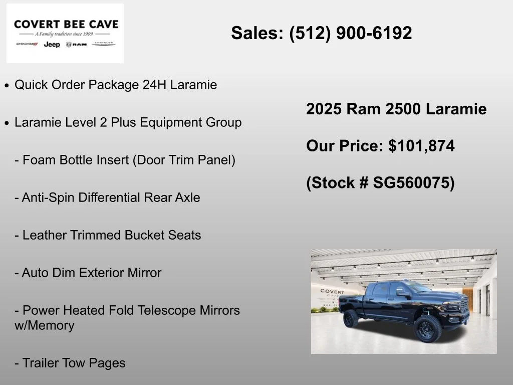 New 2025 Diamond Black Crystal Pearl-Coat Exterior Paint RAM Laramie image 7