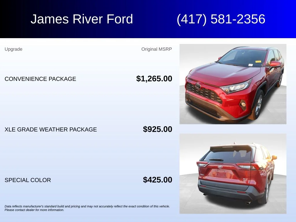 Used 2021 Red Toyota XLE image 5