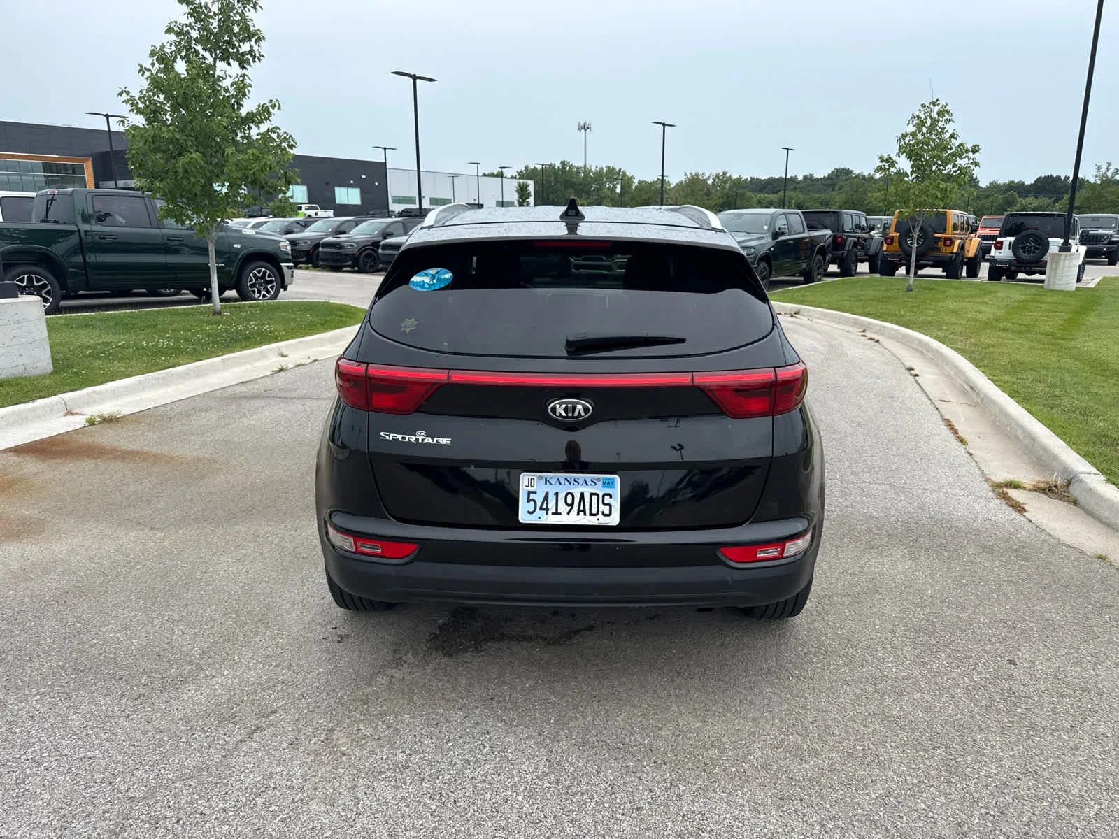 Used 2018 Black Cherry Kia LX image 6