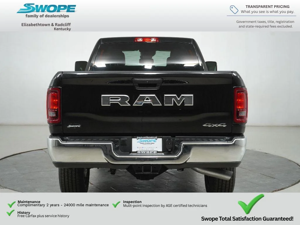 New 2026 Diamond Black Crystal Pearl-Coat Exterior Paint RAM Tradesman image 4