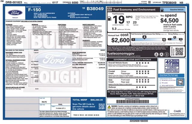 New 2026 Carbonized Gray Metallic Ford XLT image 23