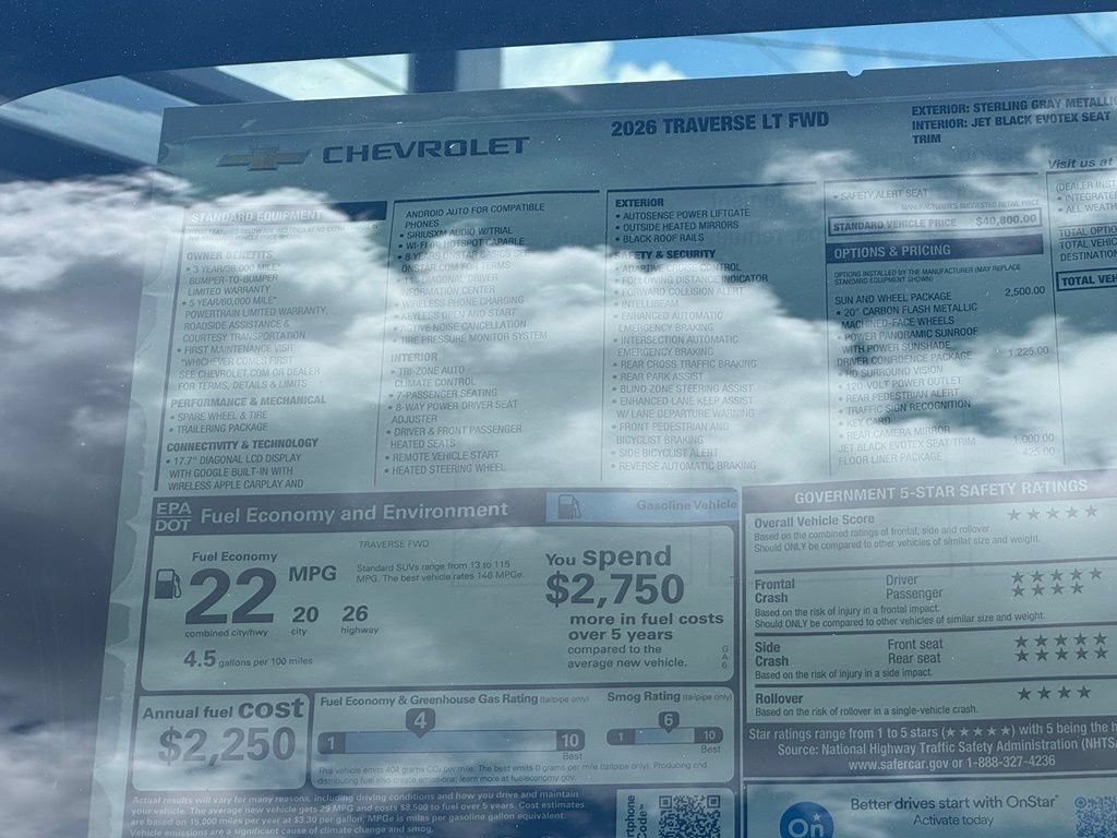 2026 Chevrolet Traverse LT - Photo 35