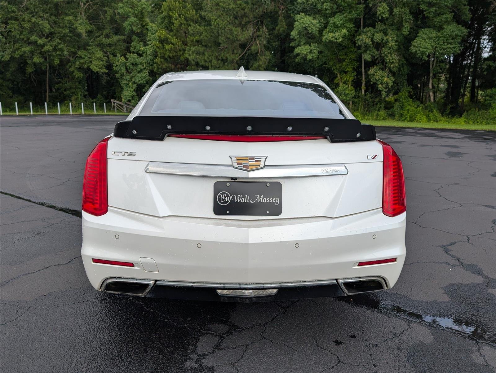 Used 2016 CRYSTAL WHITE TRICOAT Cadillac V-Sport Premium RWD image 4