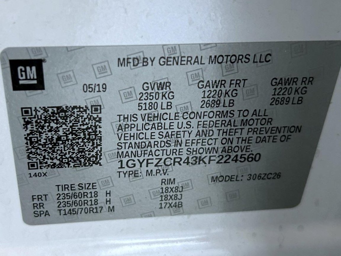 Used 2019 White Cadillac Premium Luxury image 39