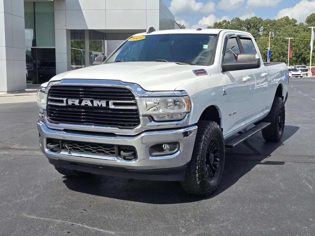 Used 2021 Bright White Clearcoat Ram Big Horn image 3