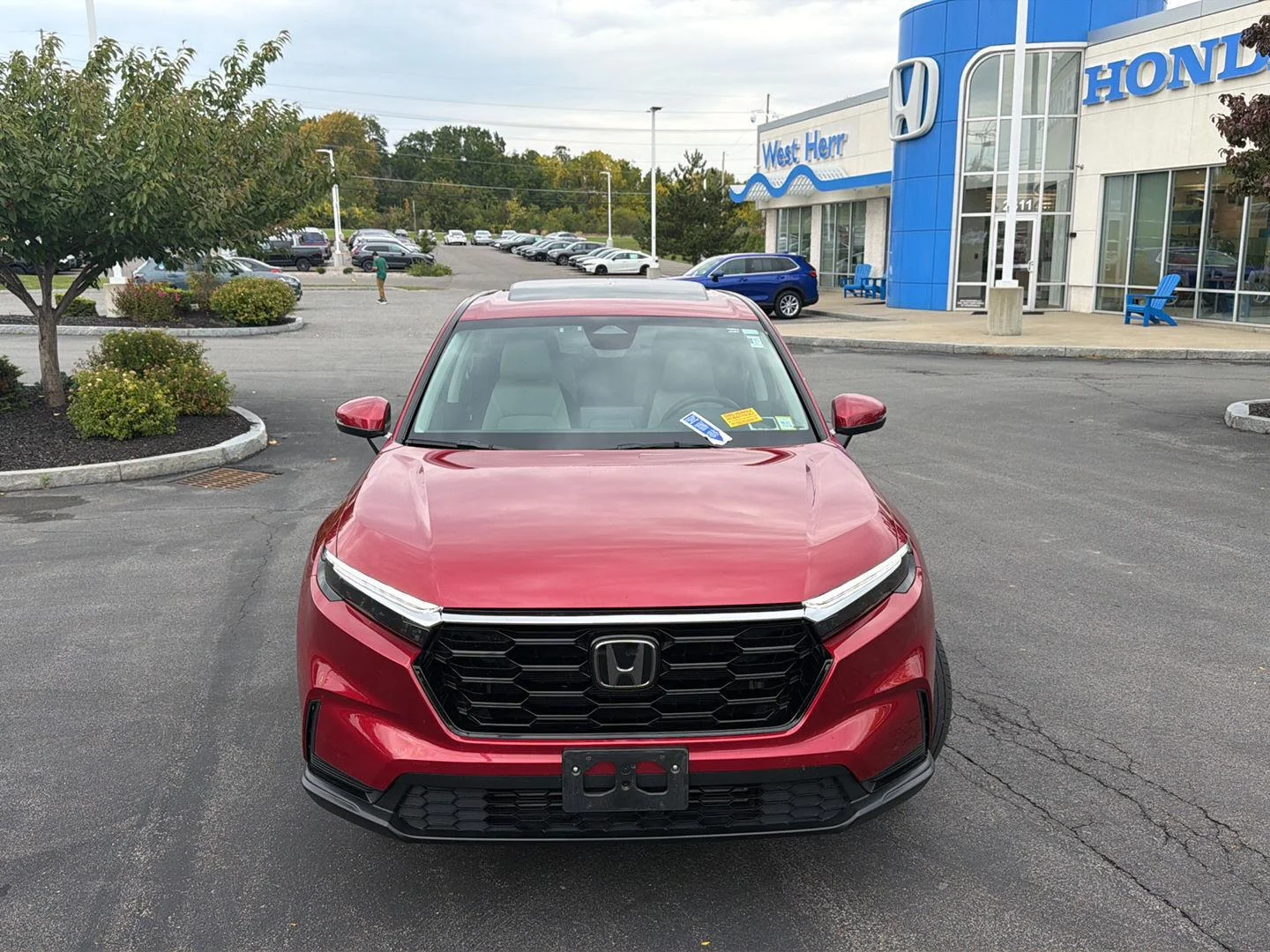 Used 2025 Radiant Red Metallic Honda EX image 2