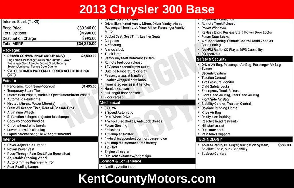 Used 2013 Gloss Black Chrysler 4DR SDN RWD image 1
