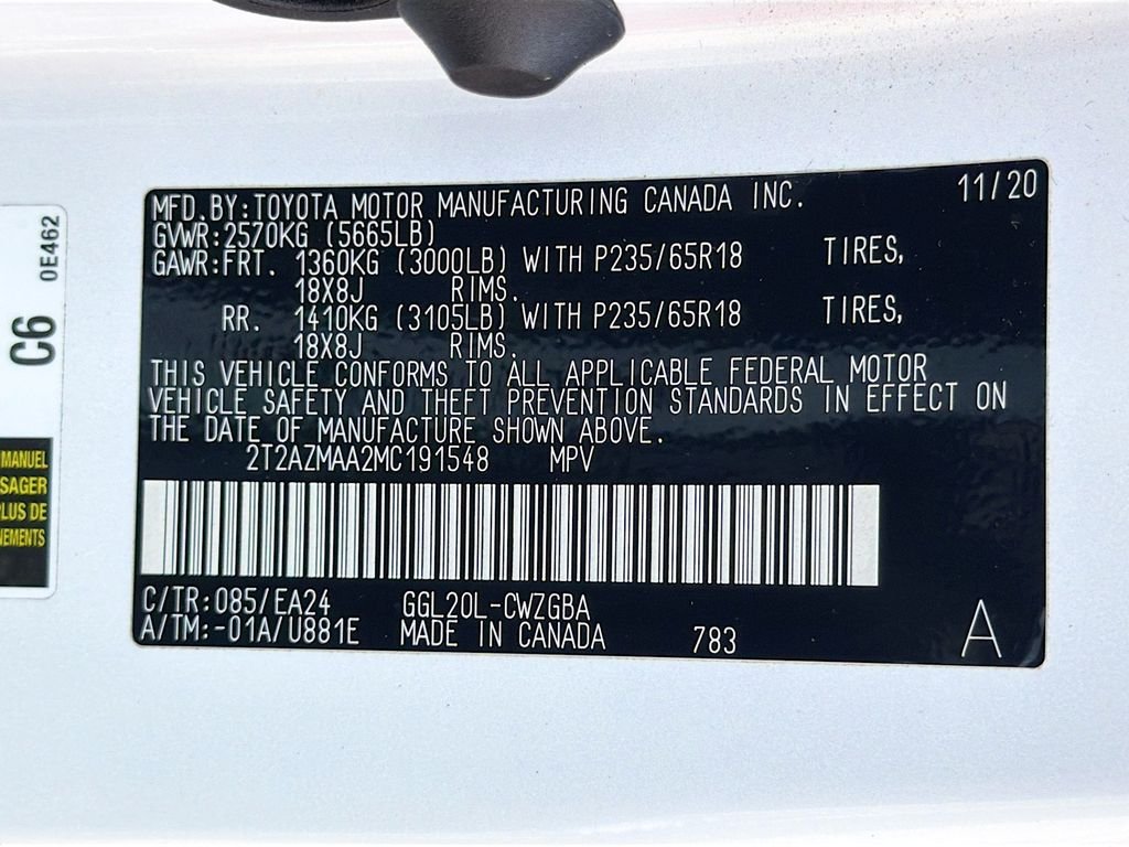Used 2021 Eminent White Pearl Lexus  image 21