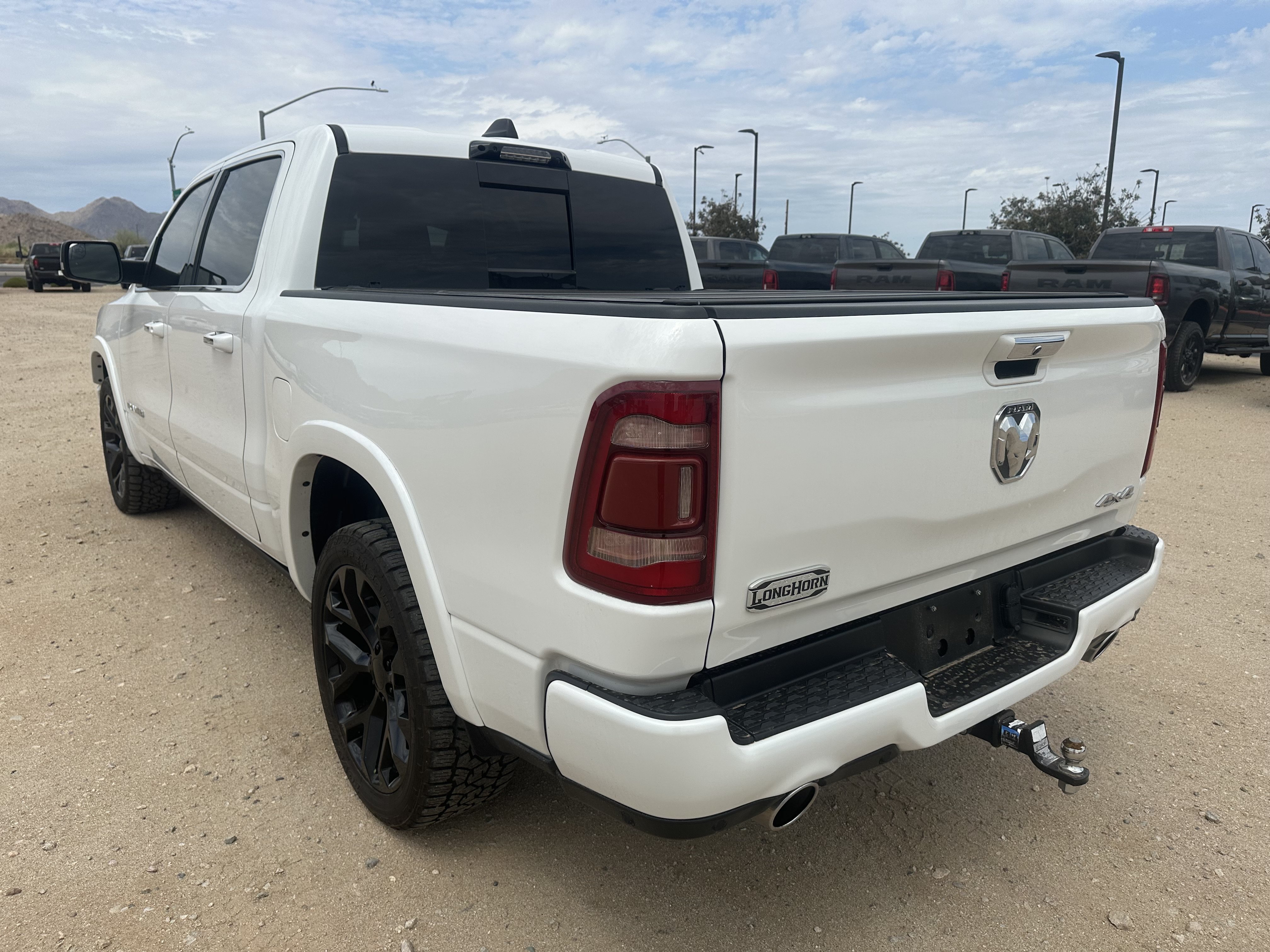 Used 2022 Ivory White Tri-Coat Pearlcoat Ram Longhorn image 3