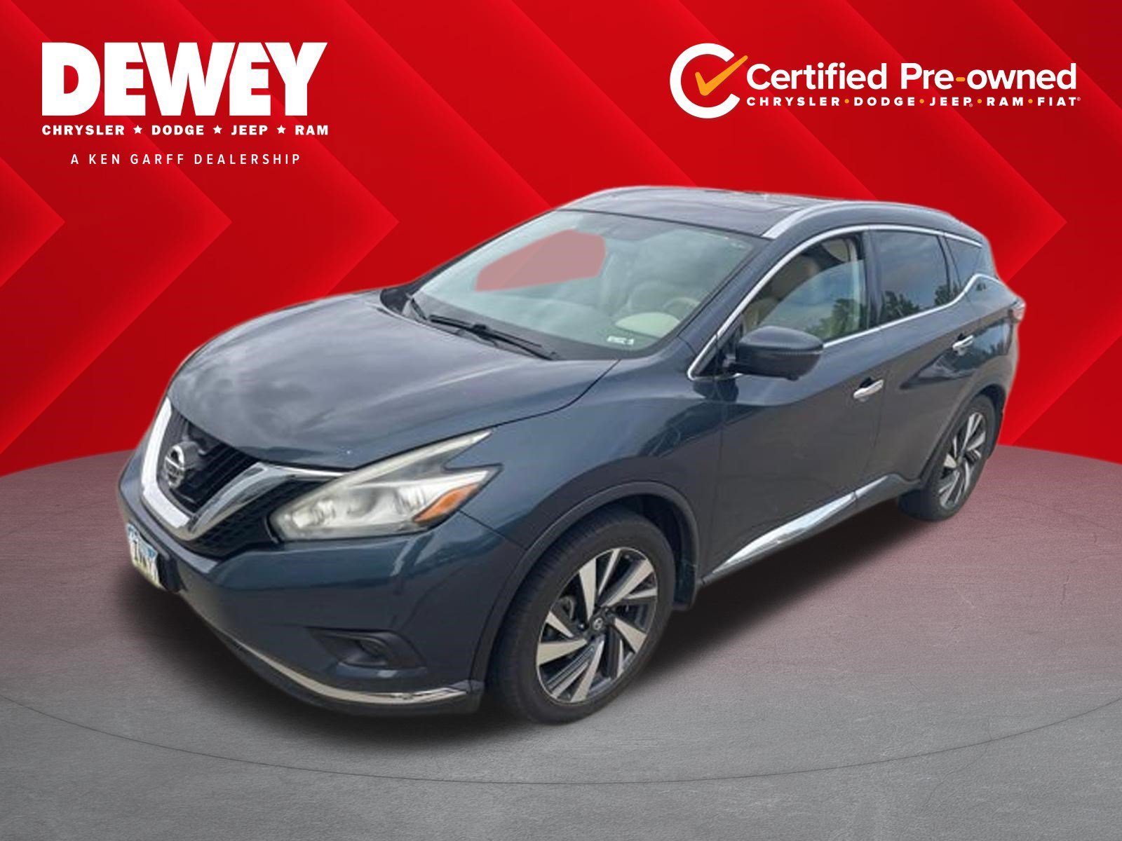 Certified Used 2017 Arctic Blue Metallic Nissan Platinum image 1