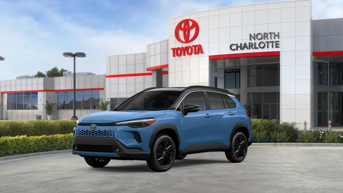 New 2026 Cavalry Blue with Jet Black roof Toyota Hybrid XSE image 62