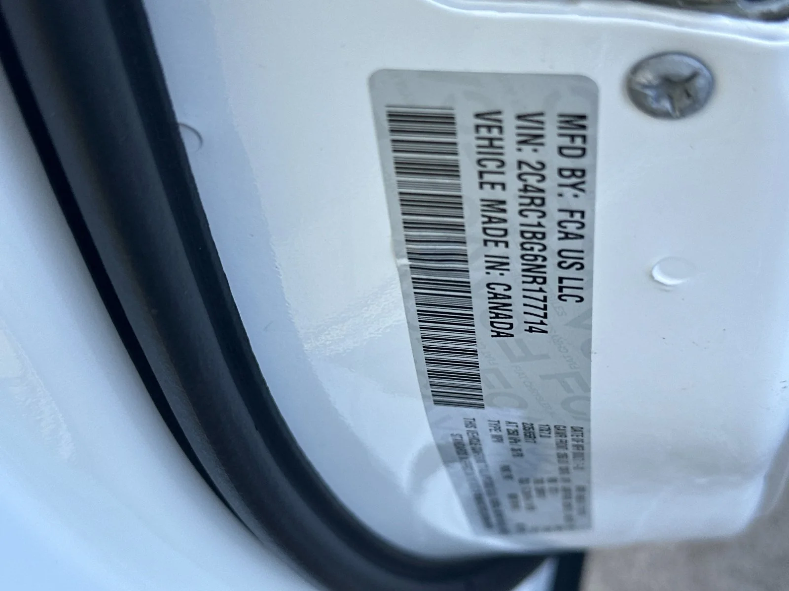 Used 2022 Bright White Clearcoat Chrysler Touring L image 26