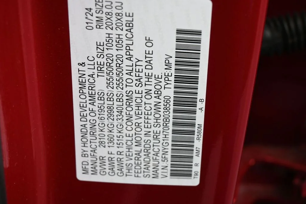 Used 2024 Radiant Red Metallic II Honda Touring image 19