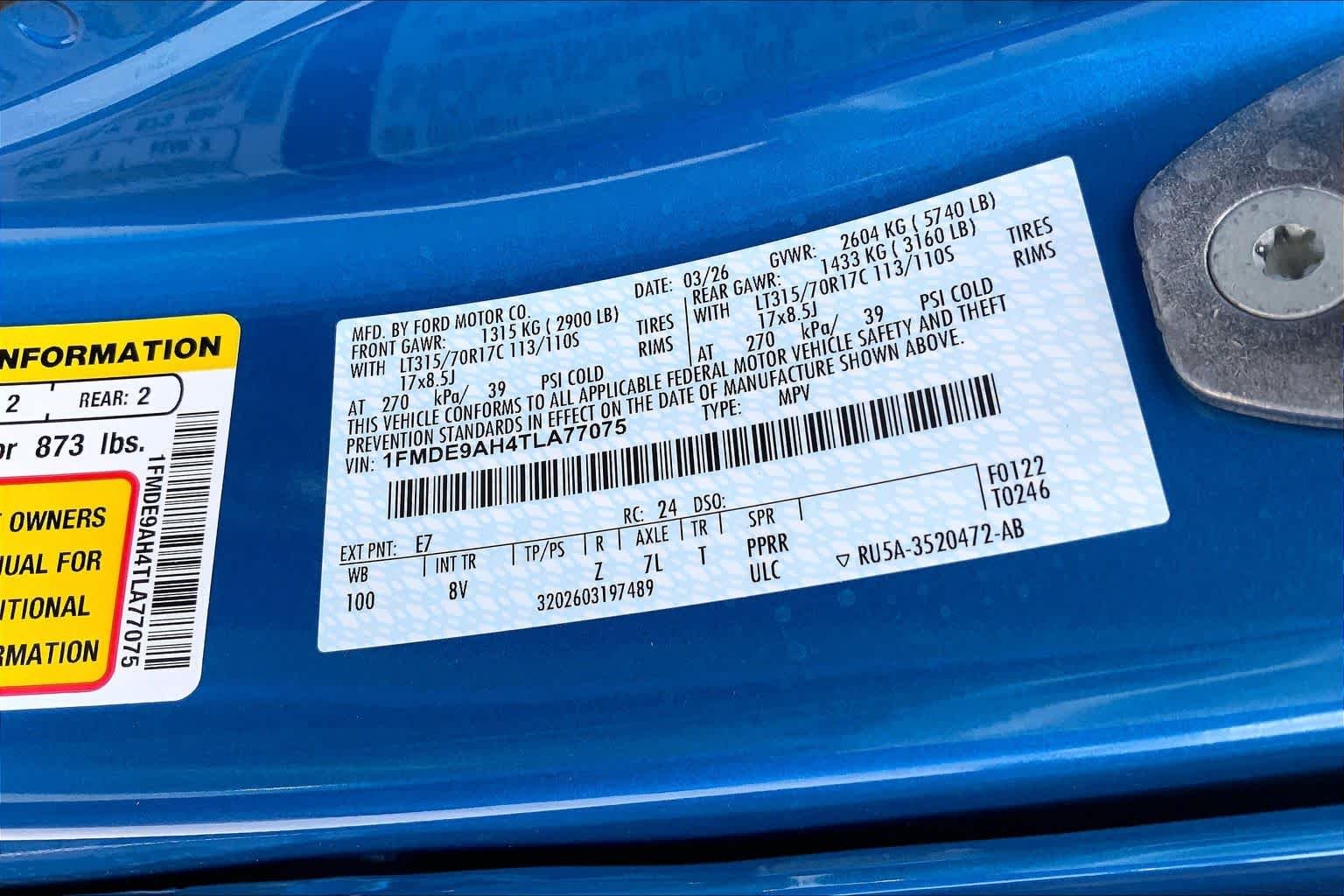 New 2026 Velocity Blue Metallic Ford Badlands® image 16