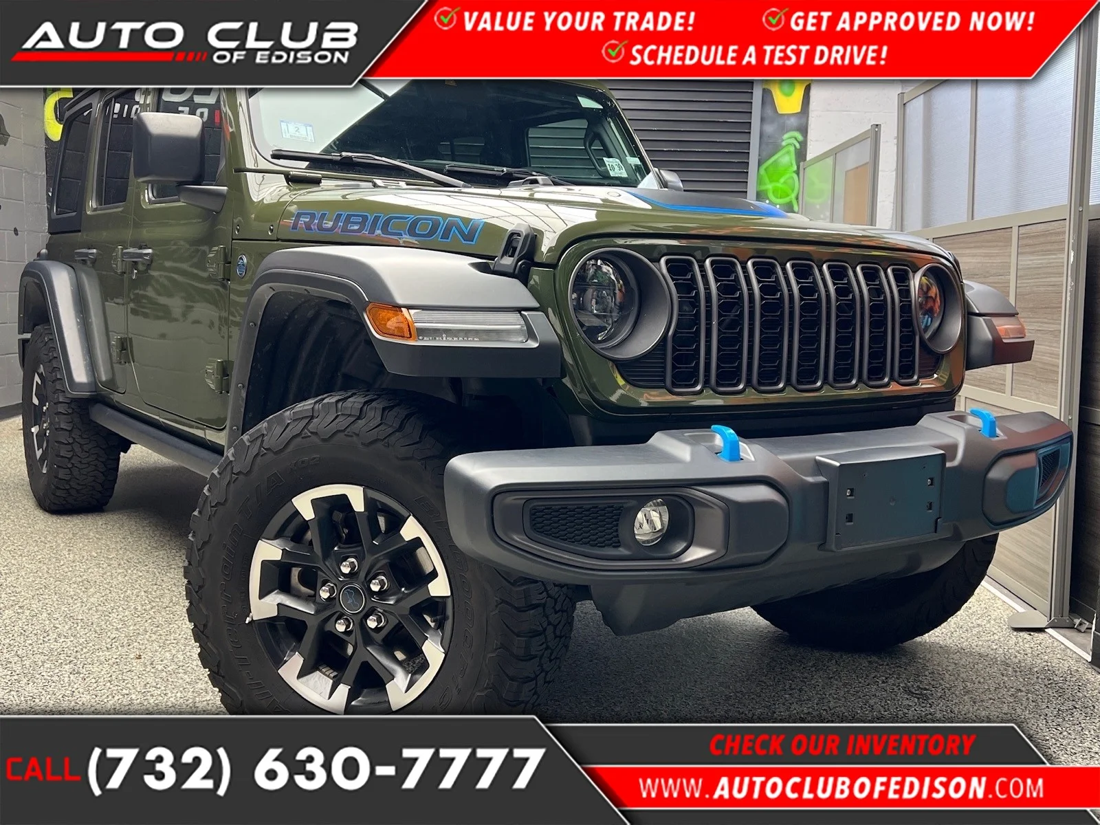 Used 2024 Sarge Green Clear Coat (pgg) Jeep Rubicon 4xe image 1