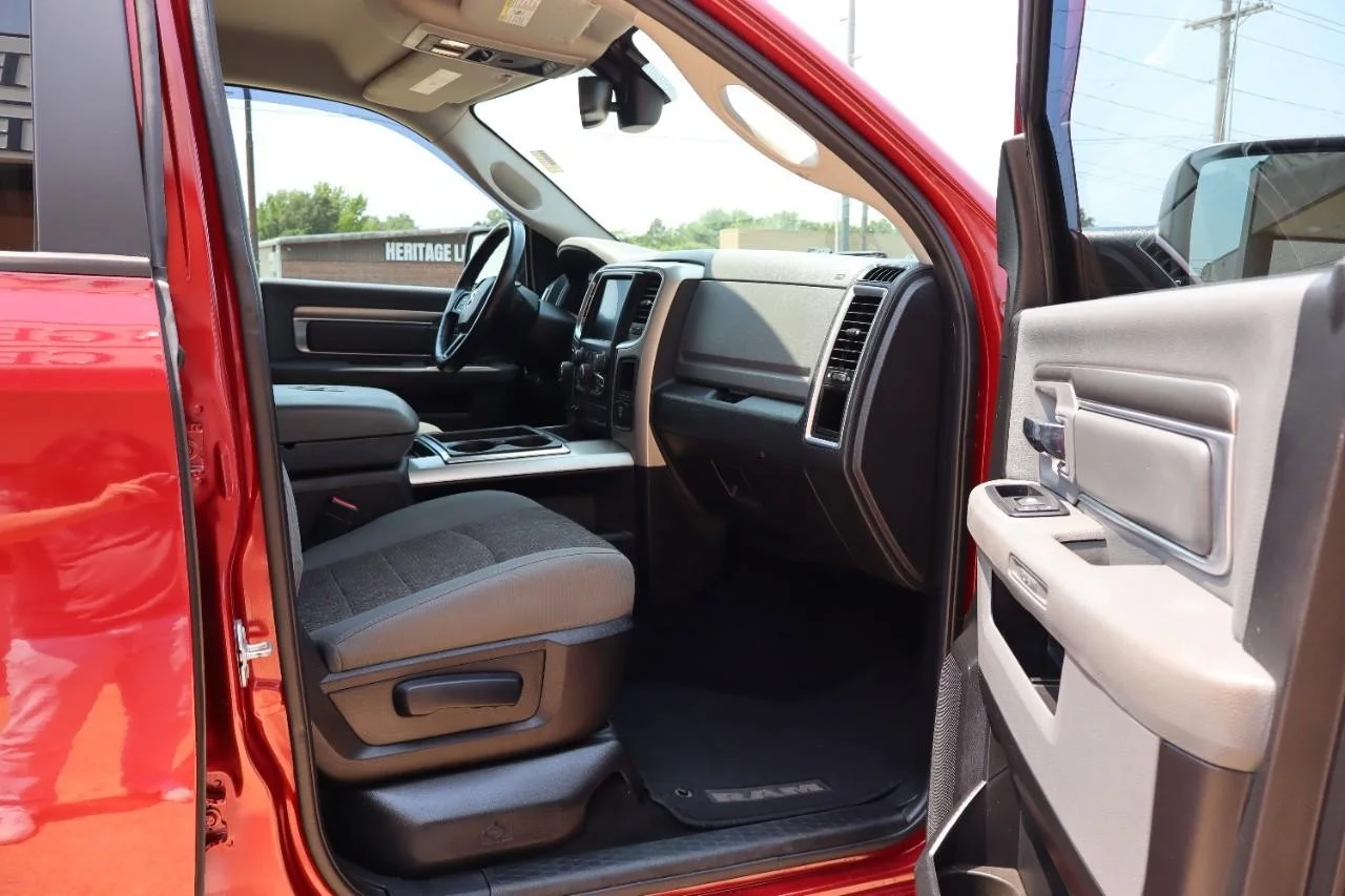 Used 2015 Deep Cherry Red Crystal Pearl Coat/Black Clear Coat Ram Outdoorsman image 26