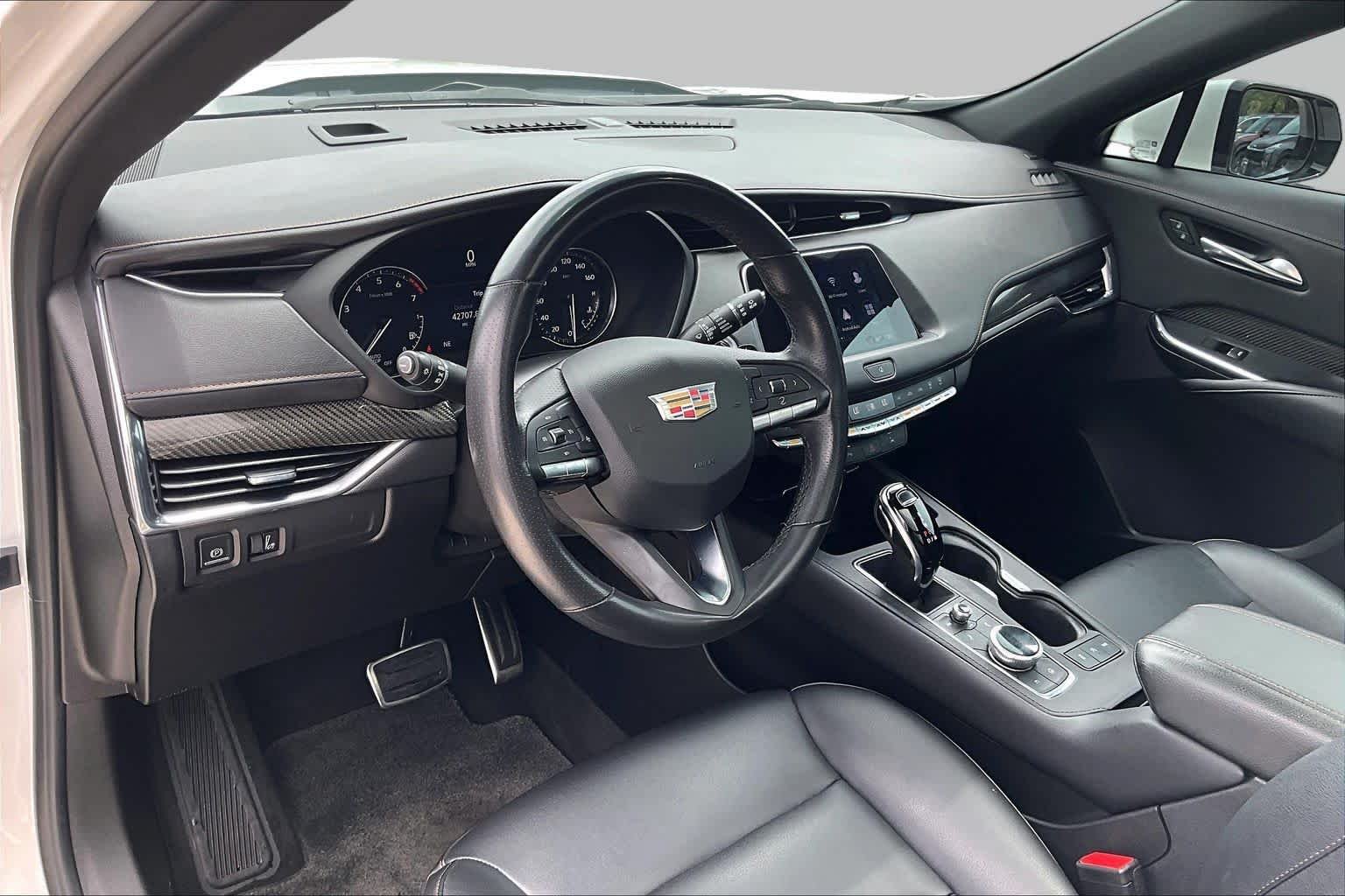 Used 2023 Crystal White Tricoat Cadillac FWD Sport image 16