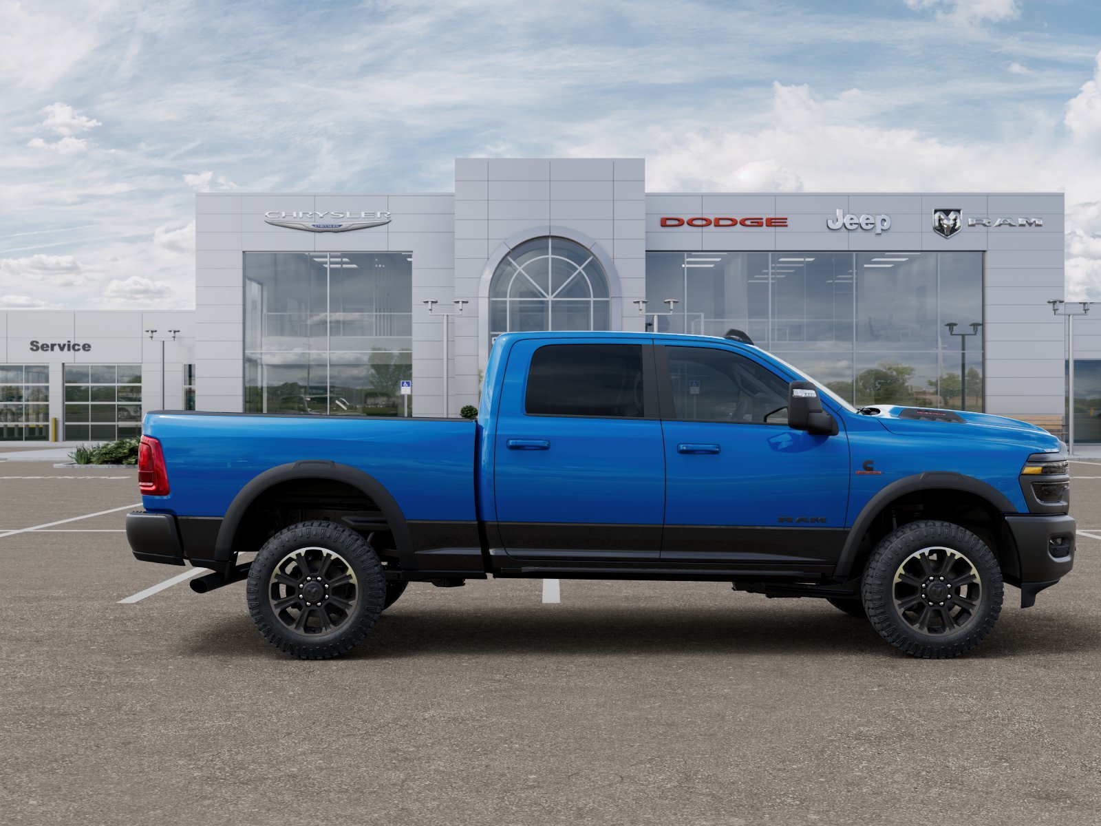 New 2026 Hydro Blue Pearl-Coat Exterior Paint RAM Rebel image 47