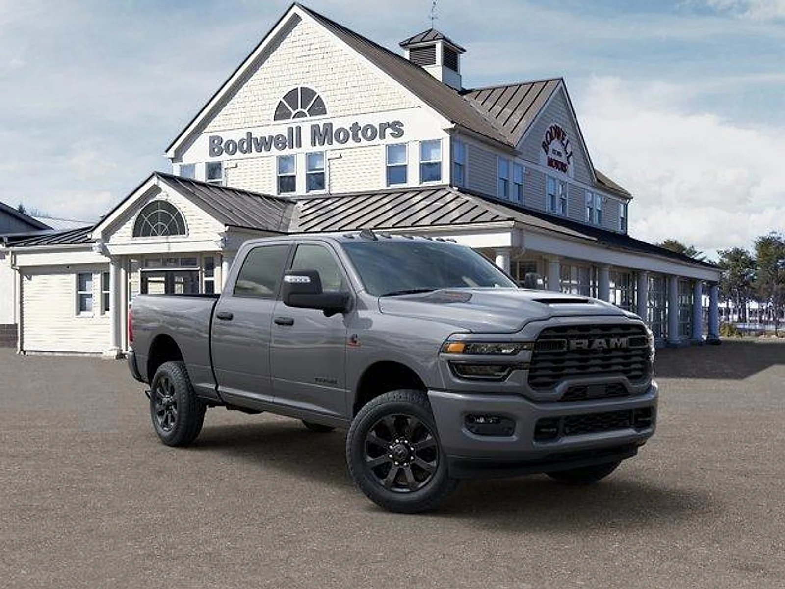 New 2027 Ceramic Gray Clear-Coat Exterior Paint RAM Big Horn 4x4 Crew Cab 6