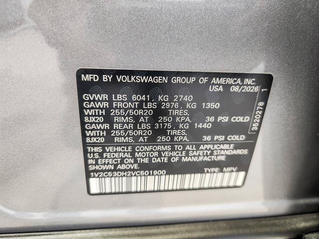 New 2027 Silver Mist Metallic Volkswagen SEL image 21