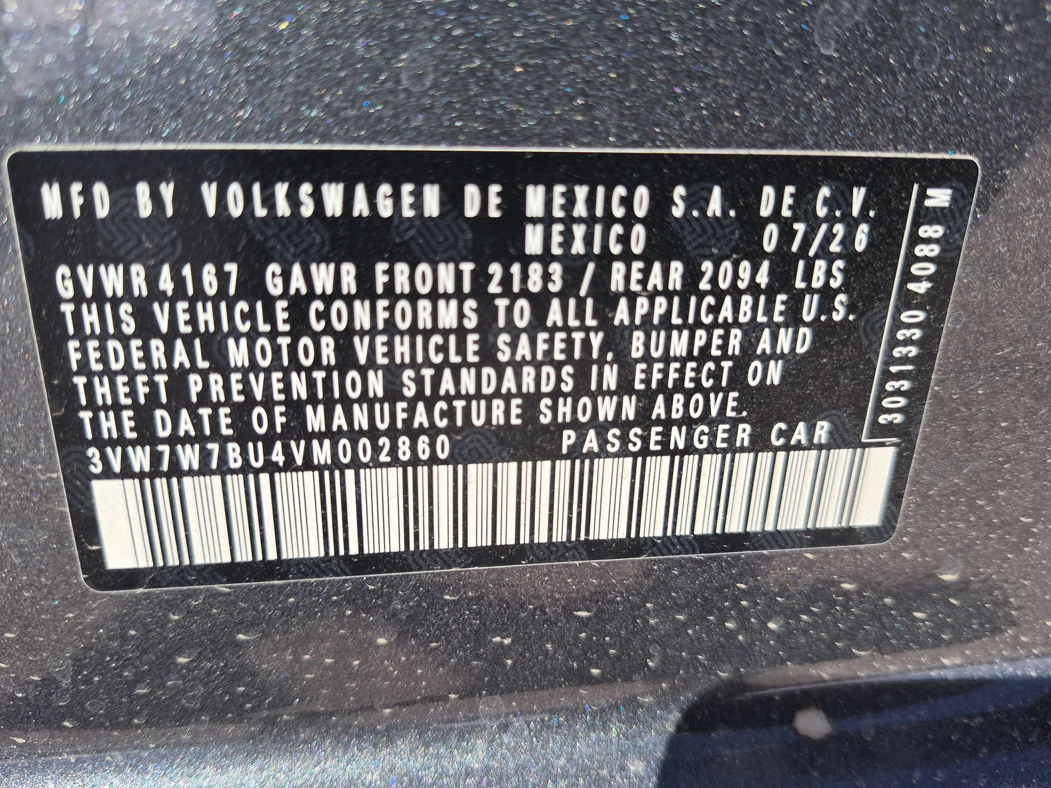 New 2027 Platinum Gray Metallic Volkswagen SE image 17