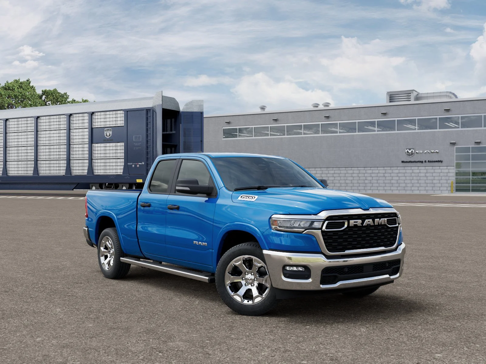 New 2026 Hydro Blue Pearl-Coat Exterior Paint RAM Big Horn/Lone Star image 3