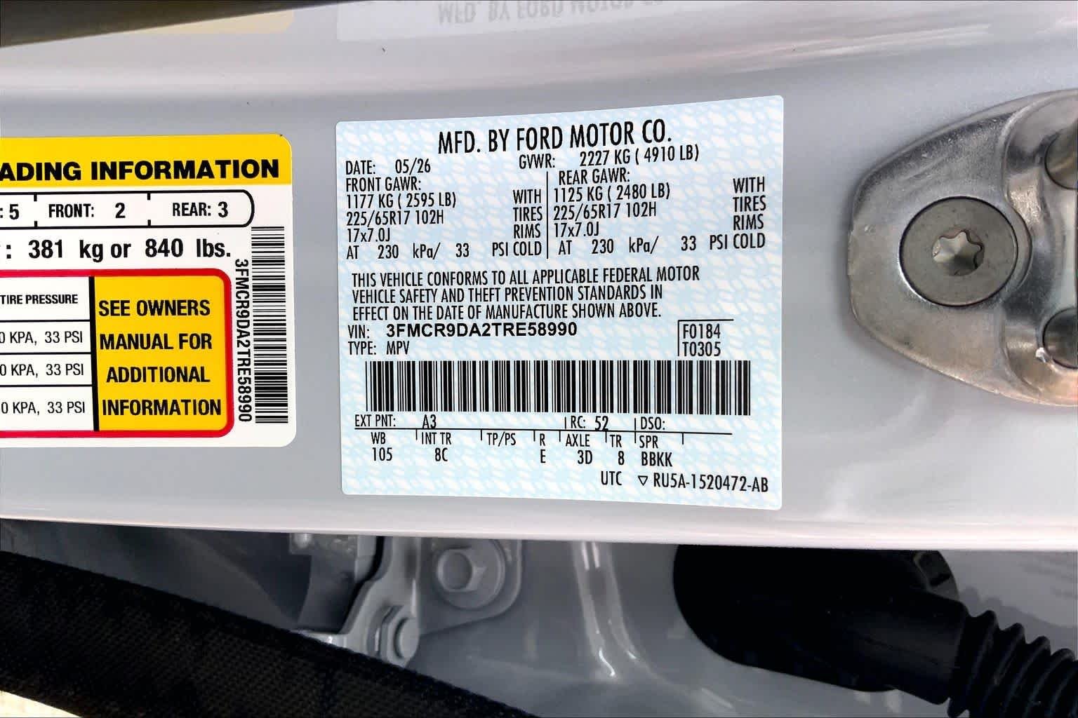 New 2026 Space White Metallic Ford Badlands® image 22