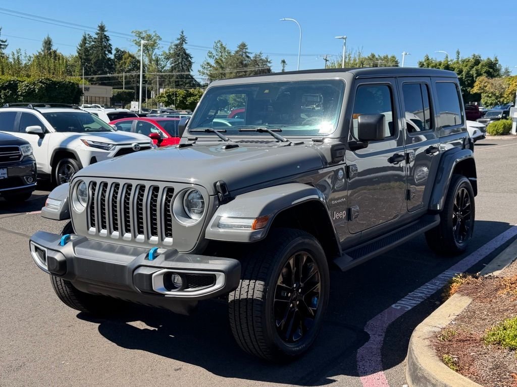 Certified Used 2023 Gray Jeep Sahara 4xe image 4