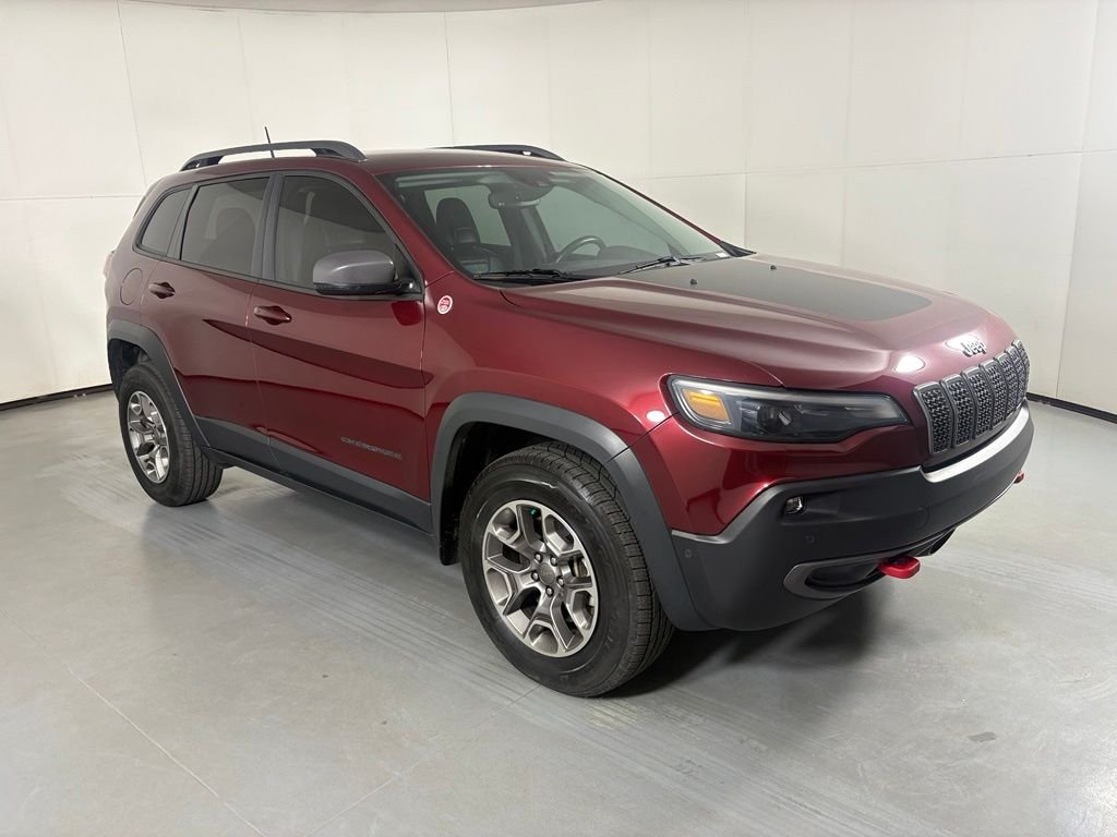 Used 2021 Red Jeep Trailhawk image 2