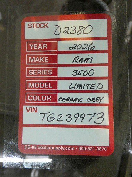 New 2026 Ceramic Gray Clearcoat RAM Limited Mega Cab 6