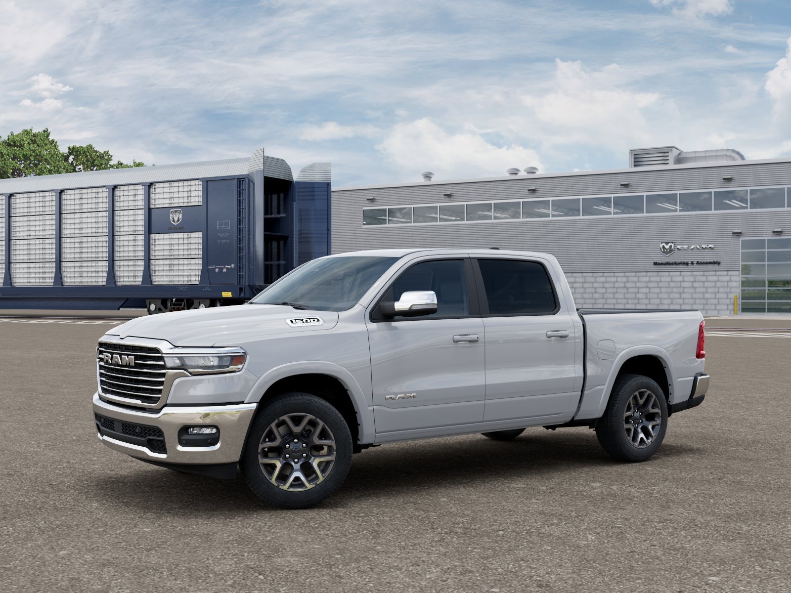 New 2026 Bright White Clear-Coat Exterior Paint RAM LARAMIE image 10