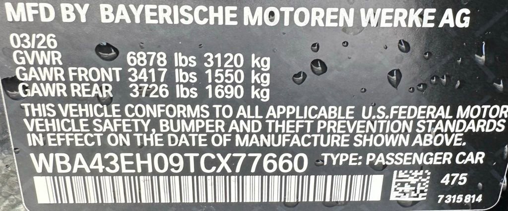 New 2026 Black Sapphire Metallic BMW 750e xDrive image 37