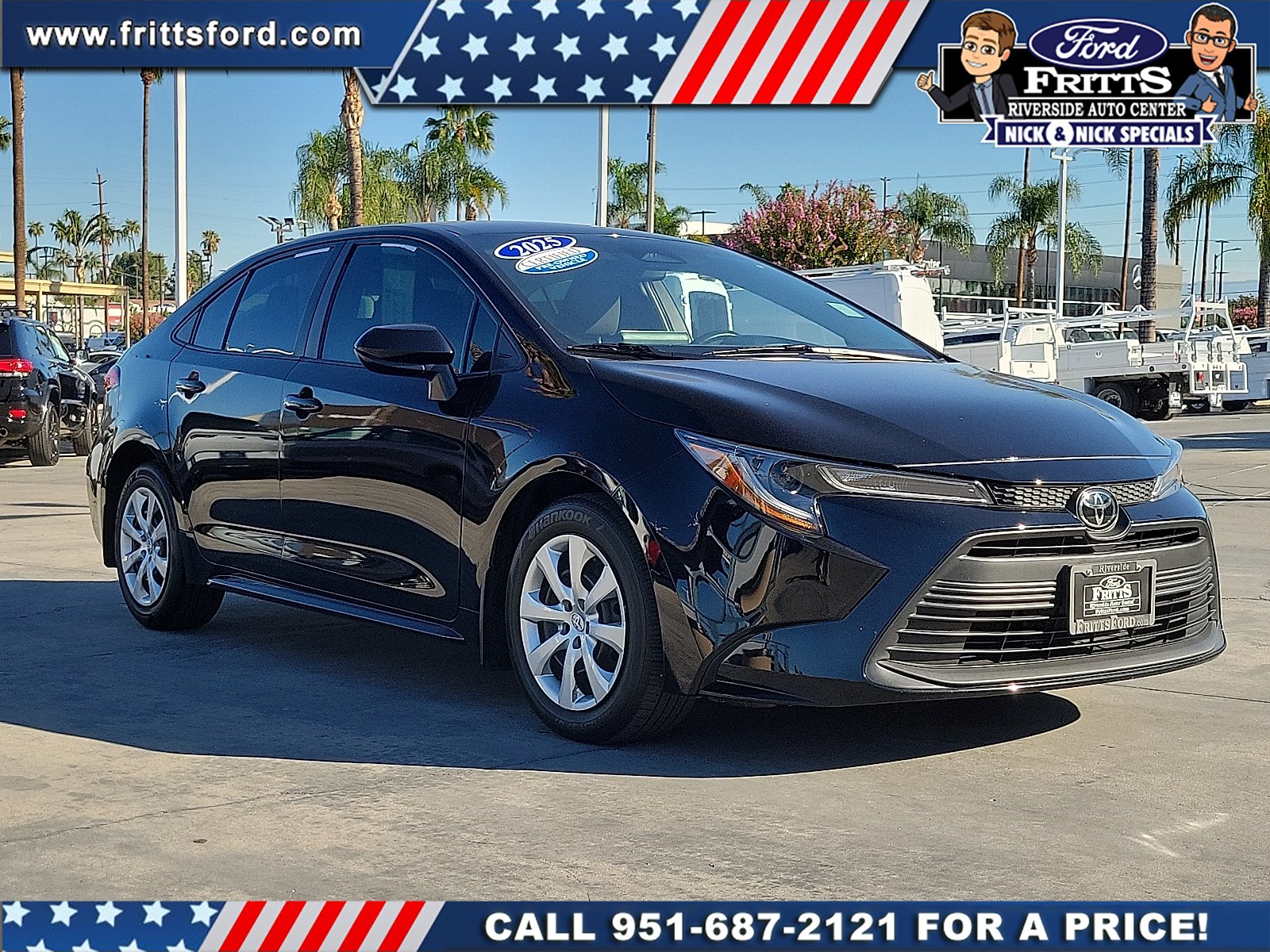 Certified Used 2025 Midnight Black Metallic Toyota LE image 20