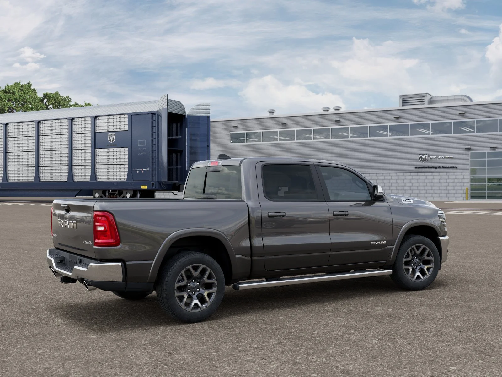 New 2026 Granite Crystal Metallic Clear-Coat Exterior Paint RAM LARAMIE image 2
