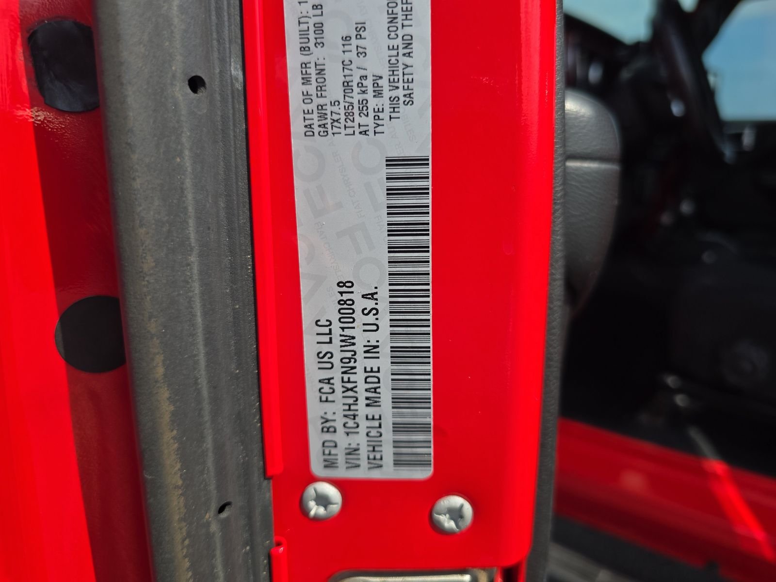 Used 2018 Red Jeep Unlimited Rubicon image 31