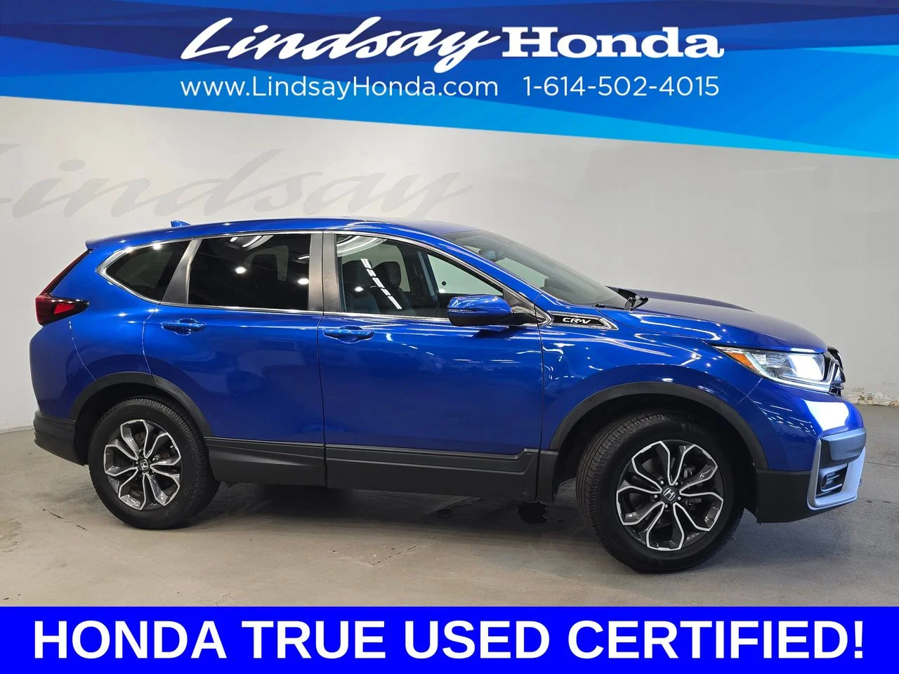 Certified Used 2020 Aegean Blue Metallic Honda EX-L image 3