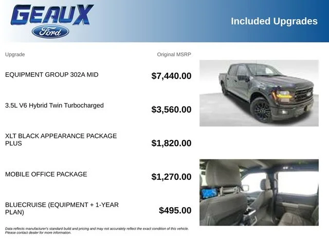 Used 2025 Agate Black Metallic Ford XLT image 5